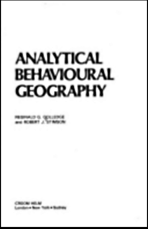 Analytical Behavioural Geography Book Cover